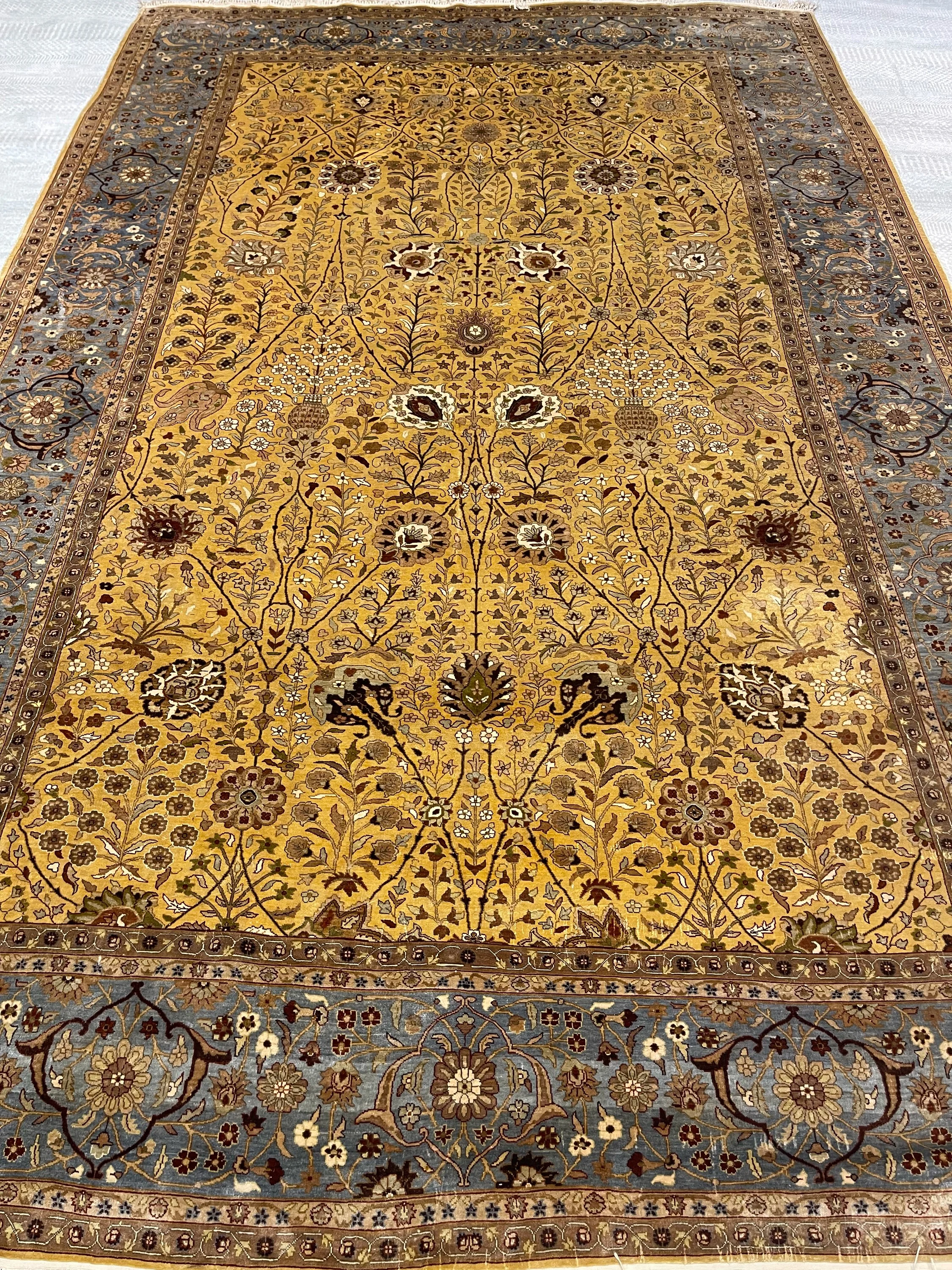 Persian Silk Tabriz Rug - F-2048, Iran
