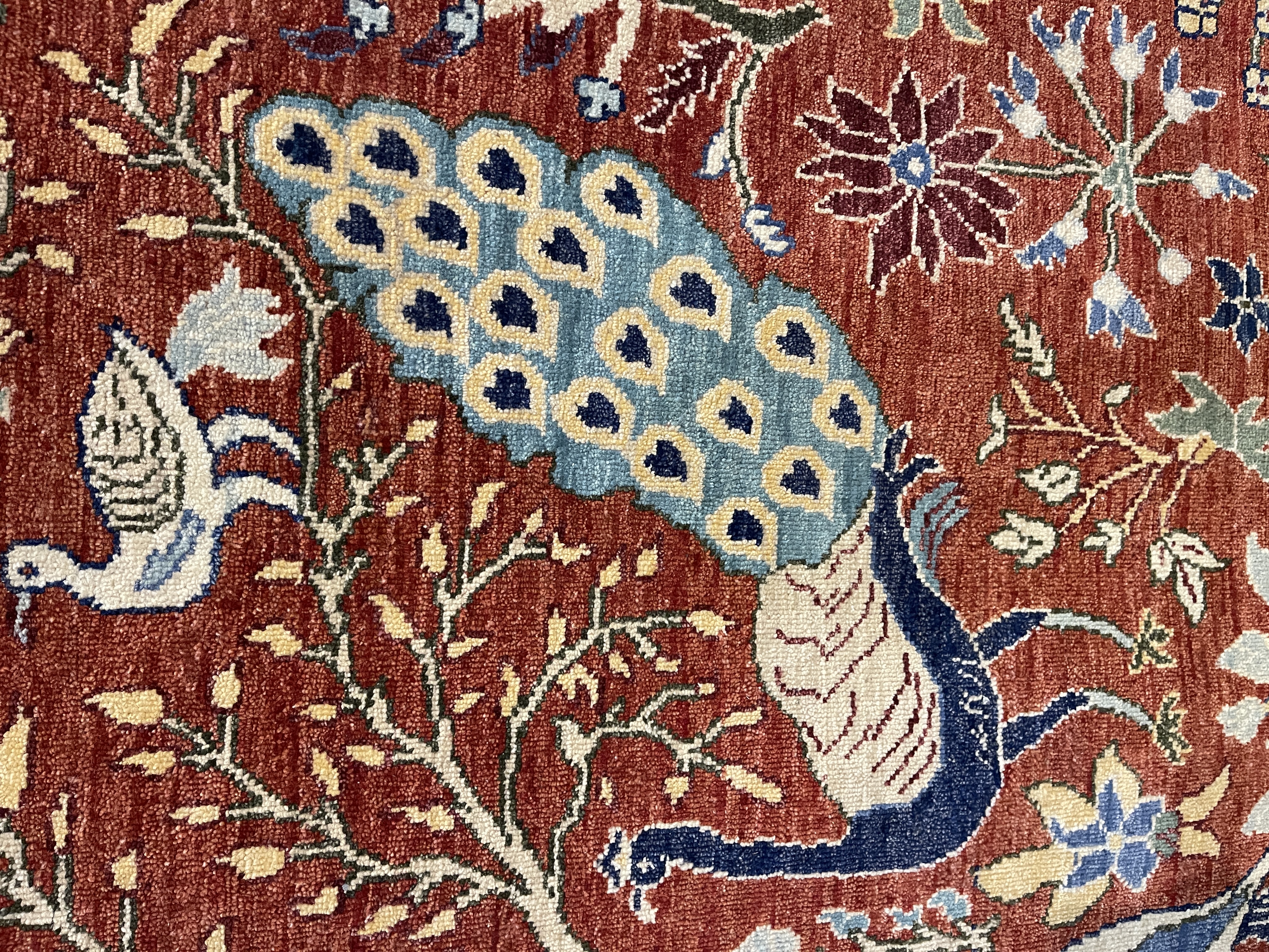Birds of Paradise - F-1170, India rug, 6' x 9' - photo 3