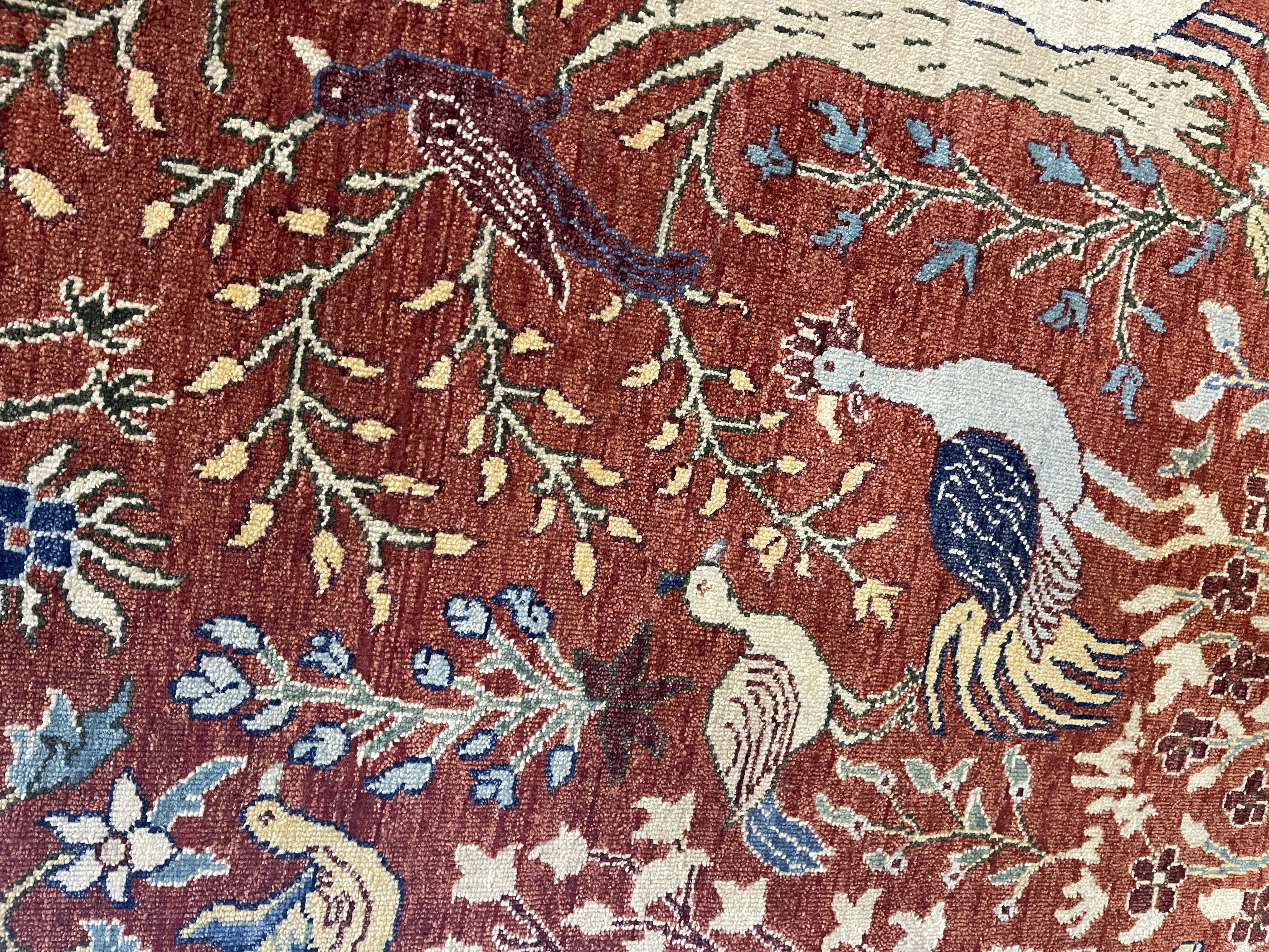 Birds of Paradise - F-1170, India rug, 6' x 9' - photo 4